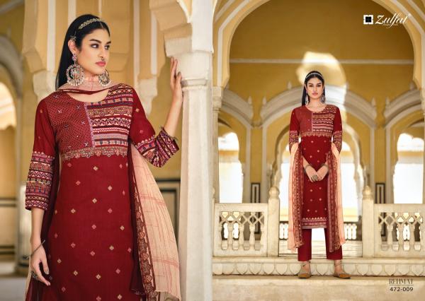 Zulfat Rehmat Cotton Exclusive Designer Redymade Suit